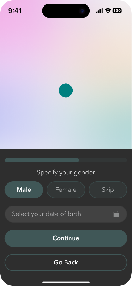 DOB and gender, light