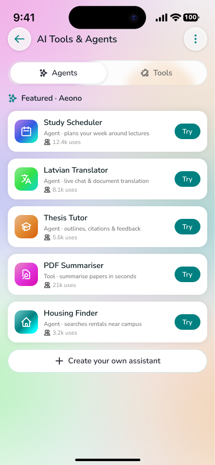AI tools and agents
