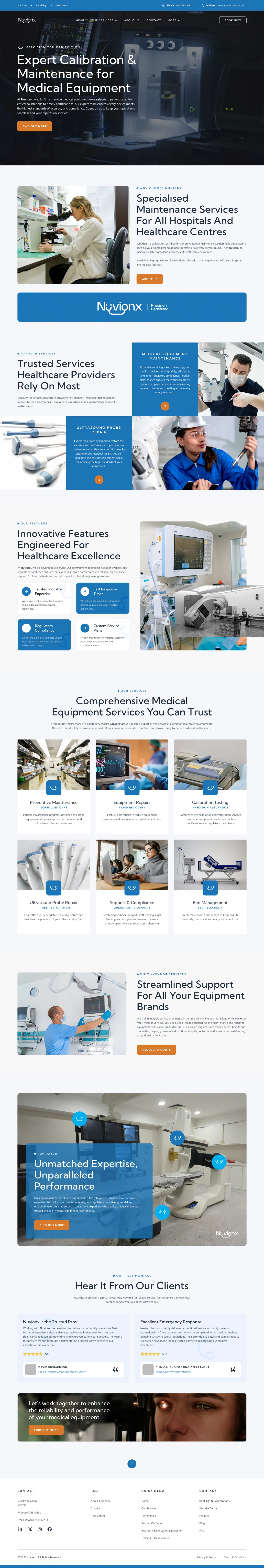 Nuvionx home page