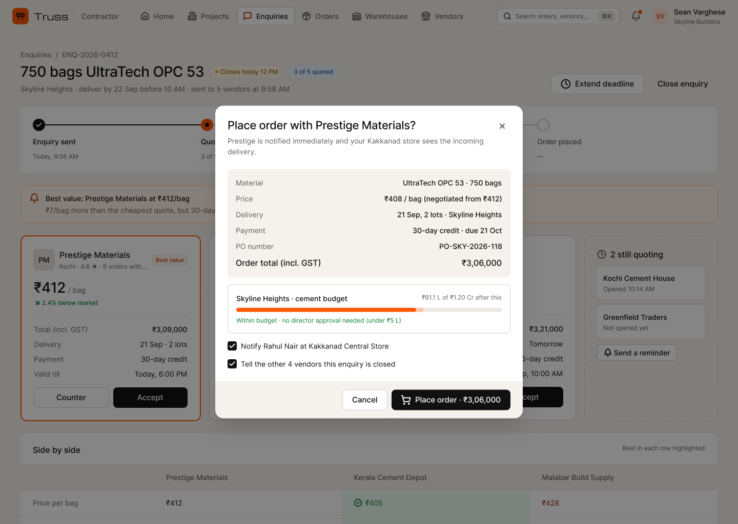 C-04.6 · Modal · Place order