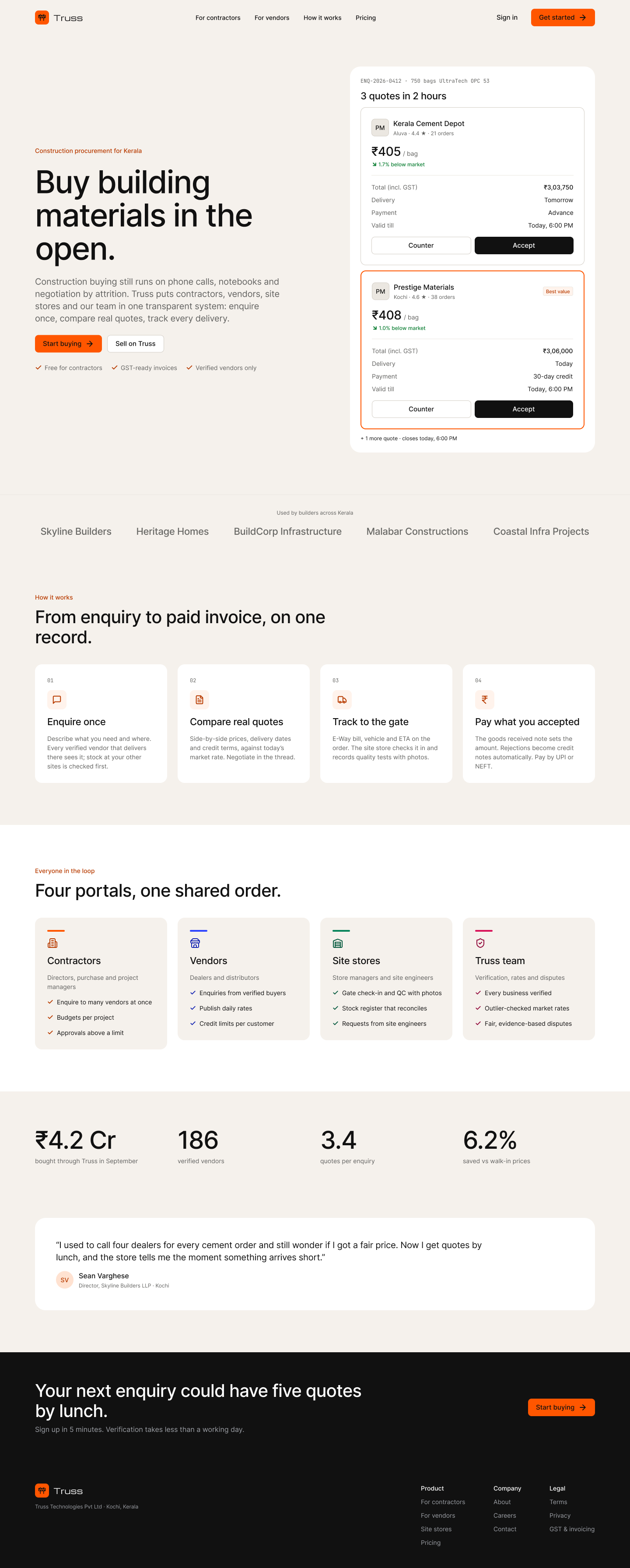 P-01 · Landing page